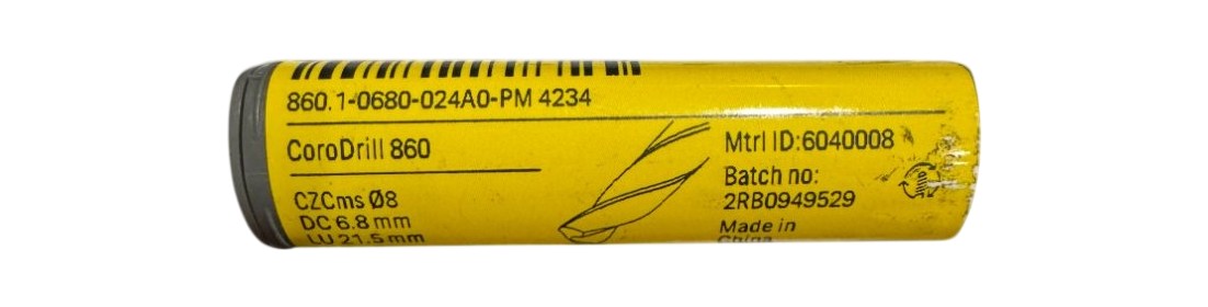 Sandvik 860.1-0680-024A0-PM 4234 6.8mm CoroDrill solid carbide drill