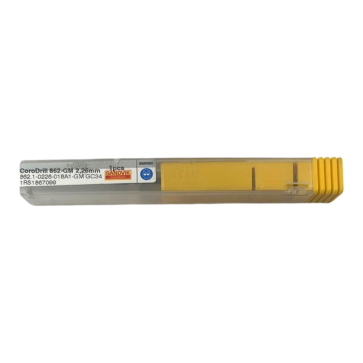 Sandvik 862.1-0226-018A1-GM GC34 2.26mm CoroDrill solid carbide micro drill