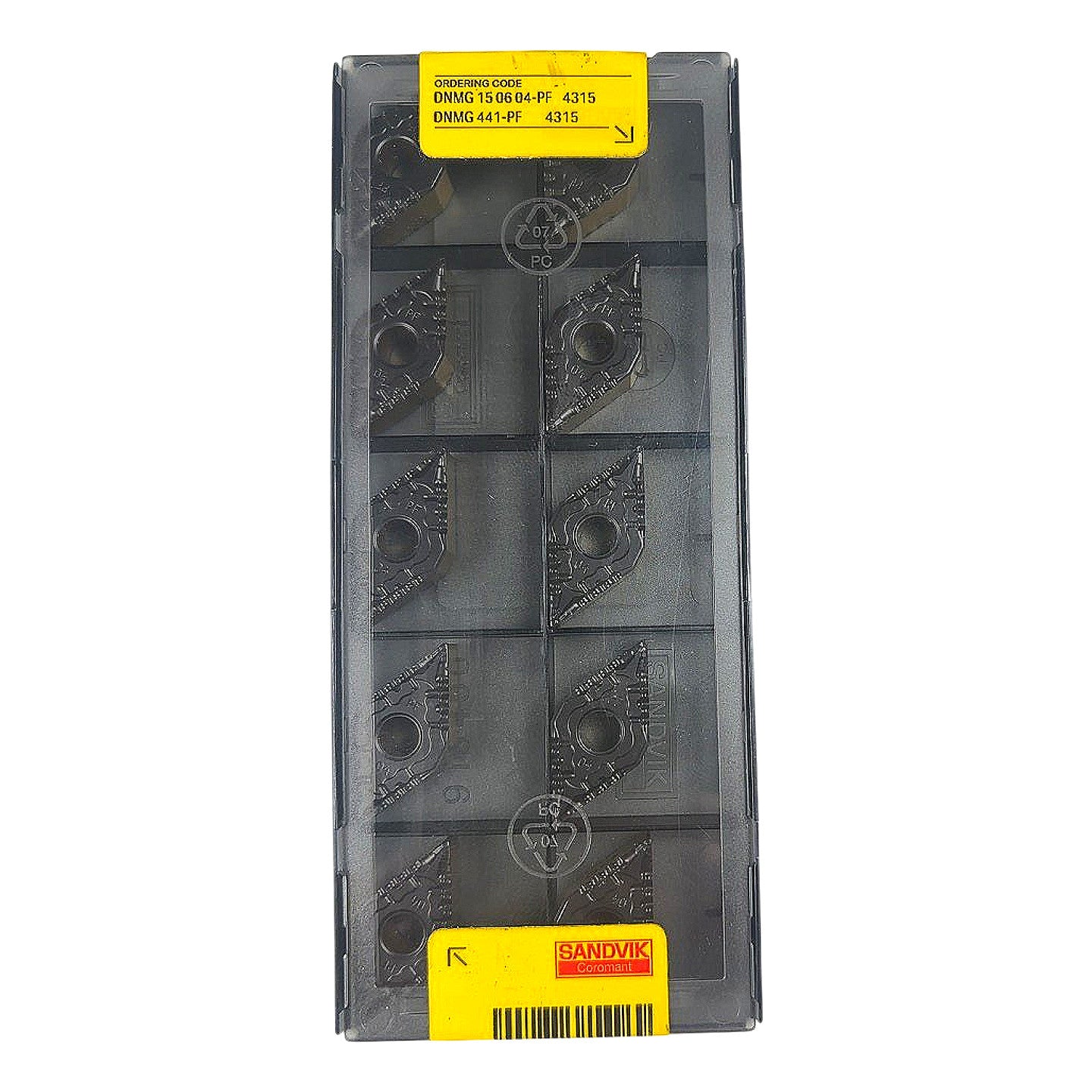 Sandvik DNMG 150604-PF 4315 CVD carbide turning insert
