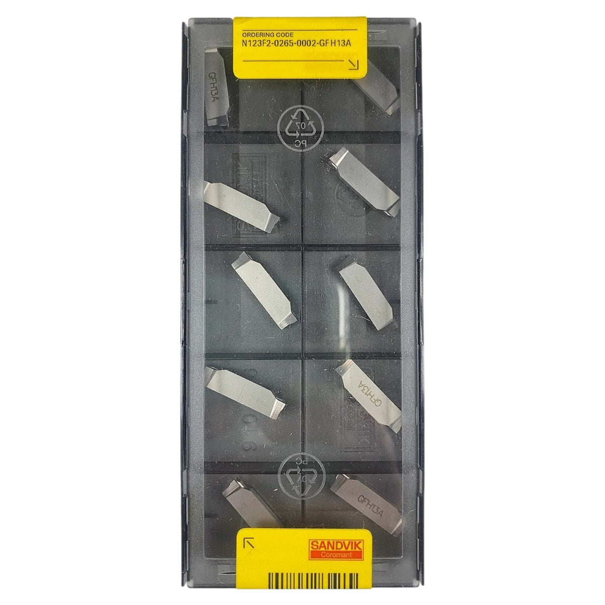 Sandvik n123f2-0265-gfh13a carbide grooving insert