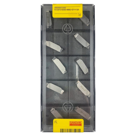 Sandvik n123f2-0265-gfh13a carbide grooving insert