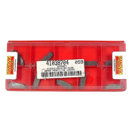 Sandvik N123F2-0318-RM H13A carbide grooving insert