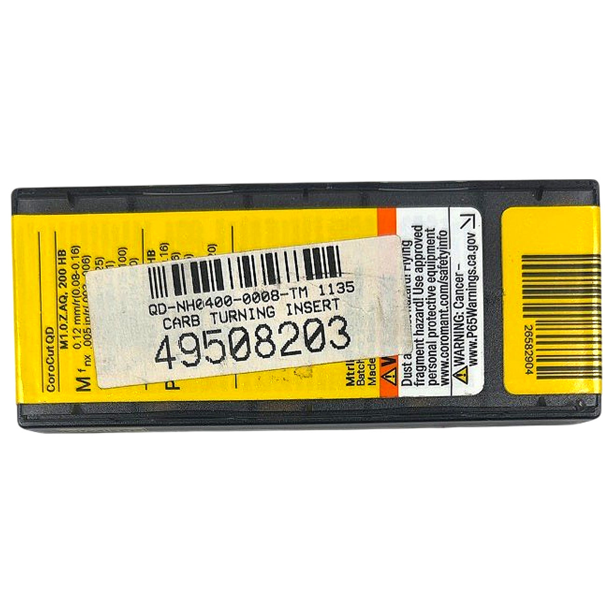 Sandvik QD-NH-0400-0008-TM 1135 CoroCut QD carbide grooving insert