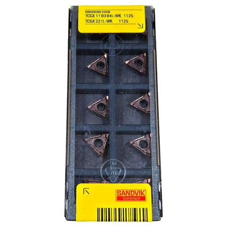 Sandvik TCGX 110304L-WK 1125 carbide turning insert