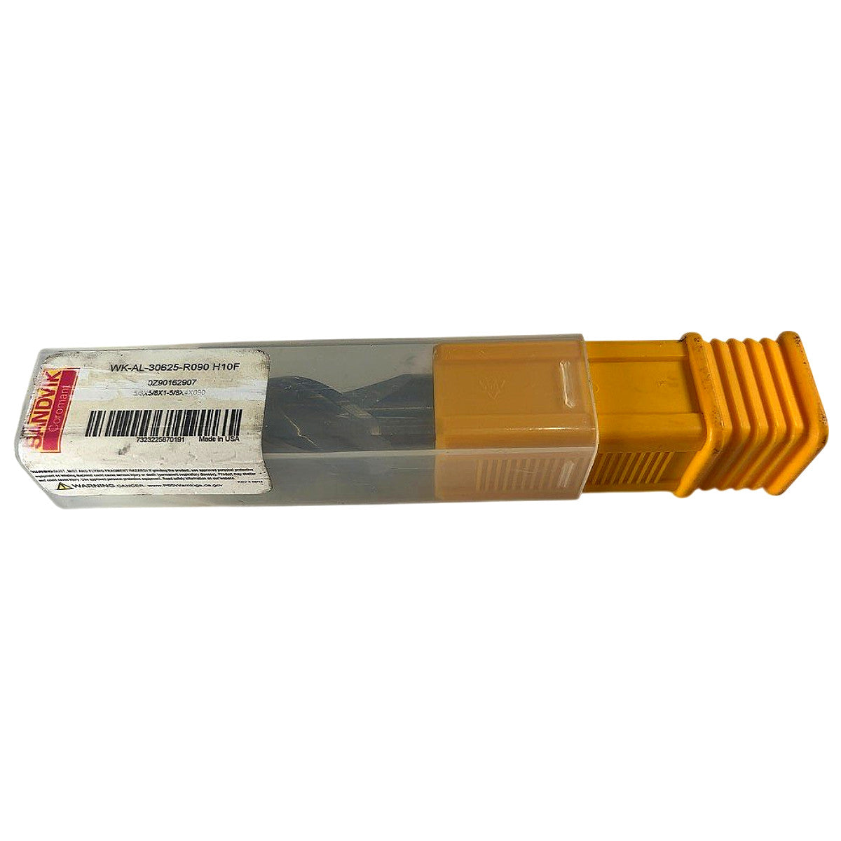 Sandvik WK-AL-30625-R090 H10F carbide corner radius end mill