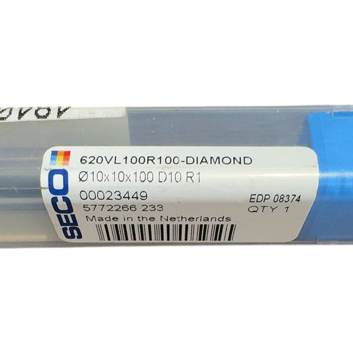 Seco 620VL100R100-DIAMOND carbide ball nose end mill