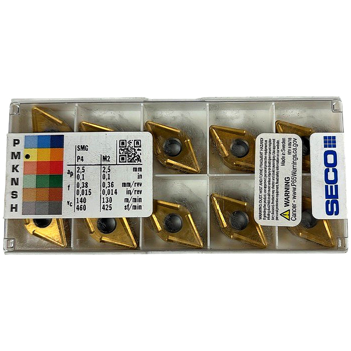 Seco DNMG150612-MR3 CP500 carbide turning insert