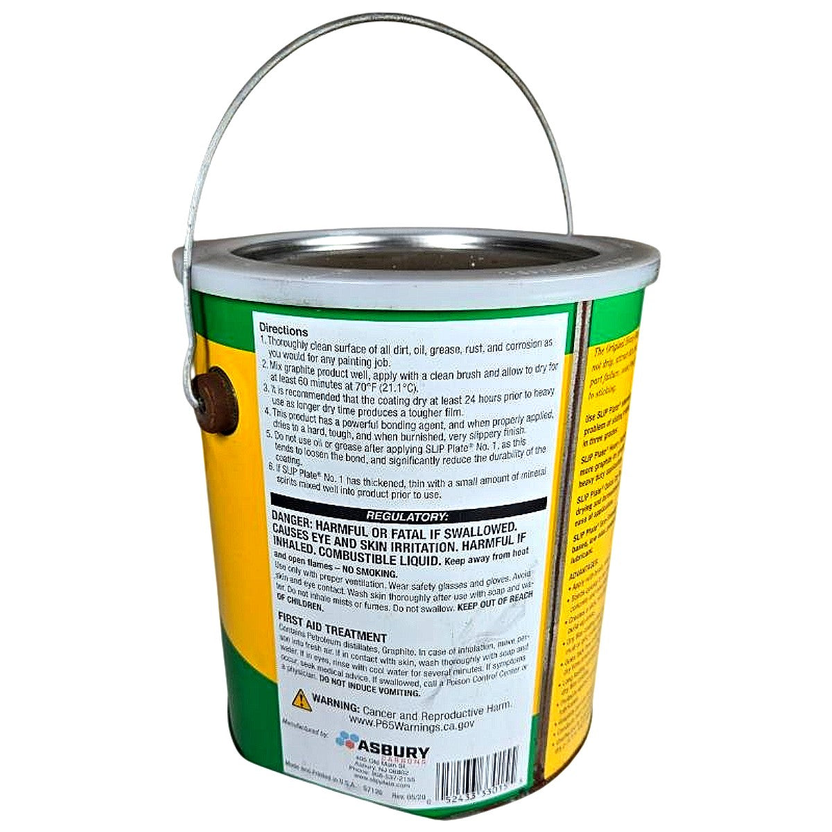 SLIP Plate No. 1 dry film graphite lubricant