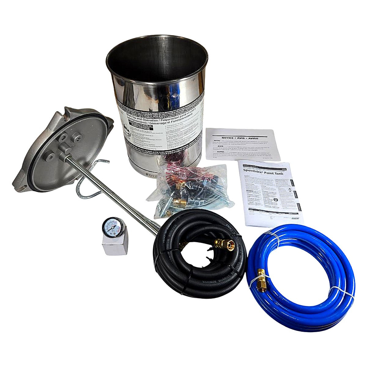 Speedair 6Z899 pressure feed paint tank