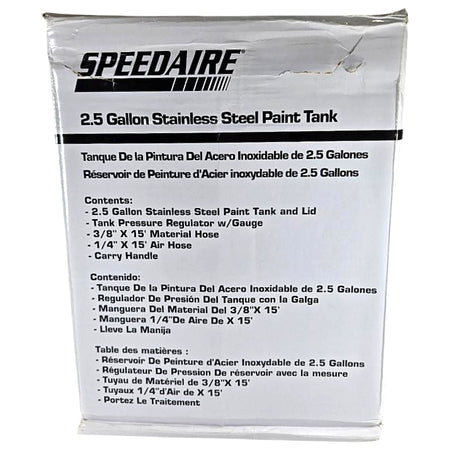 Speedair 6Z899 pressure feed paint tank
