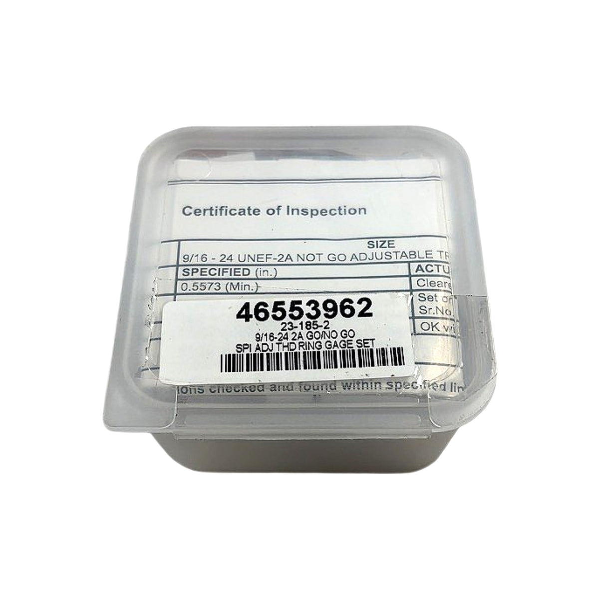 Spi 23-185-2 adjustable thread ring gage set