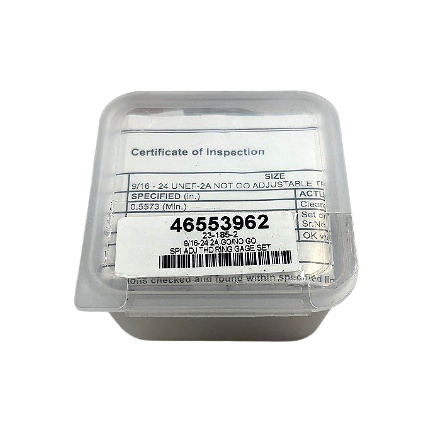 Spi 23-185-2 adjustable thread ring gage set