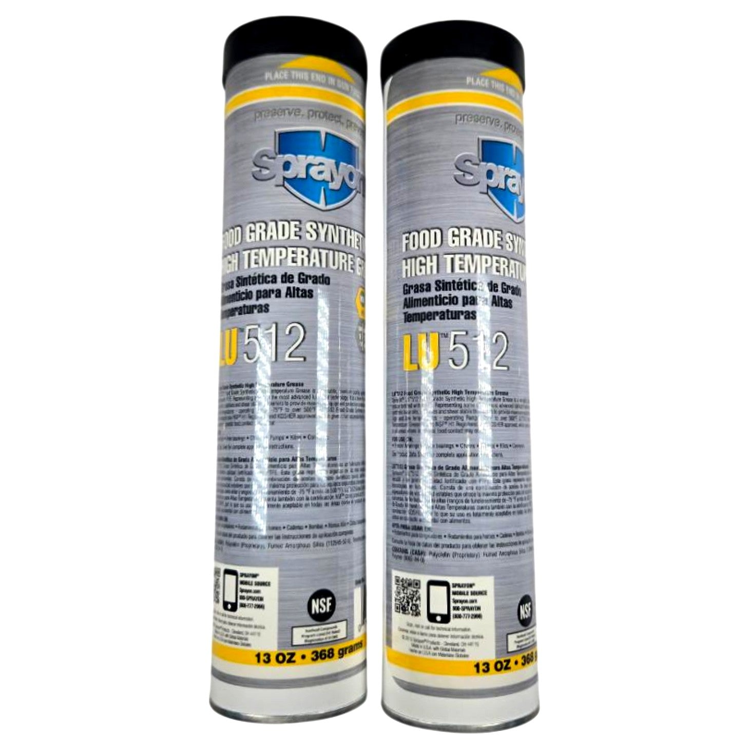 SPRAYON S00512014 food grade grease cartridge