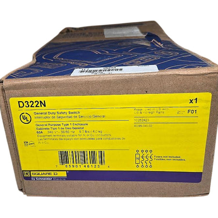 Square D D322N fusible safety switch