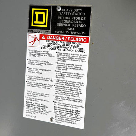 Square D H365R heavy duty safety switch
