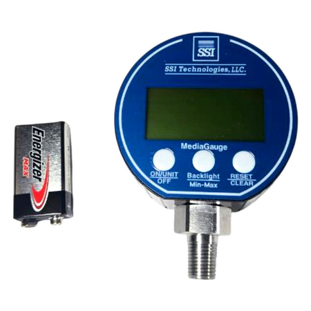 SSI MG-300-A-9V-R Digital Pressure Gauge