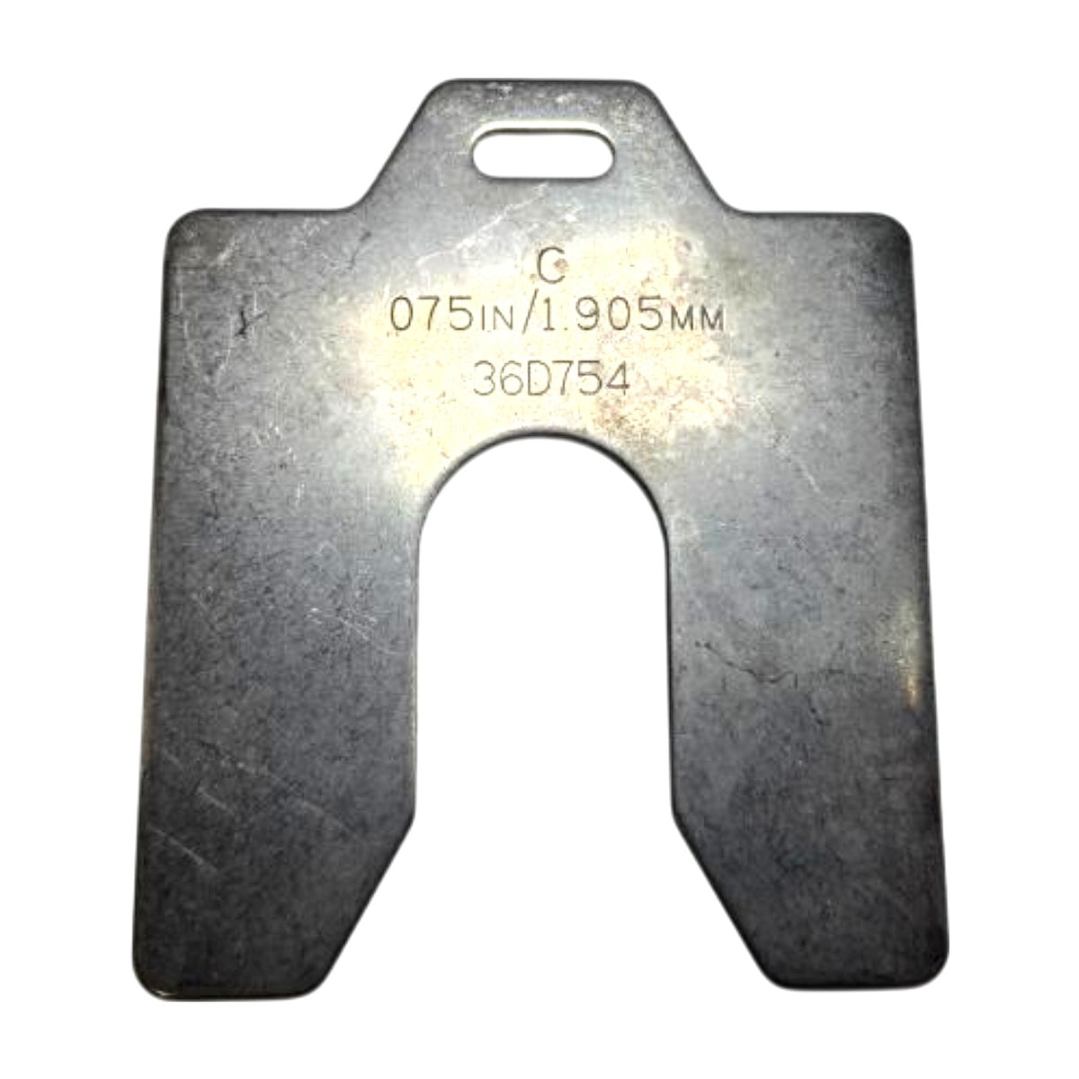 Stainless Steel 36D706 slotted shim assortment