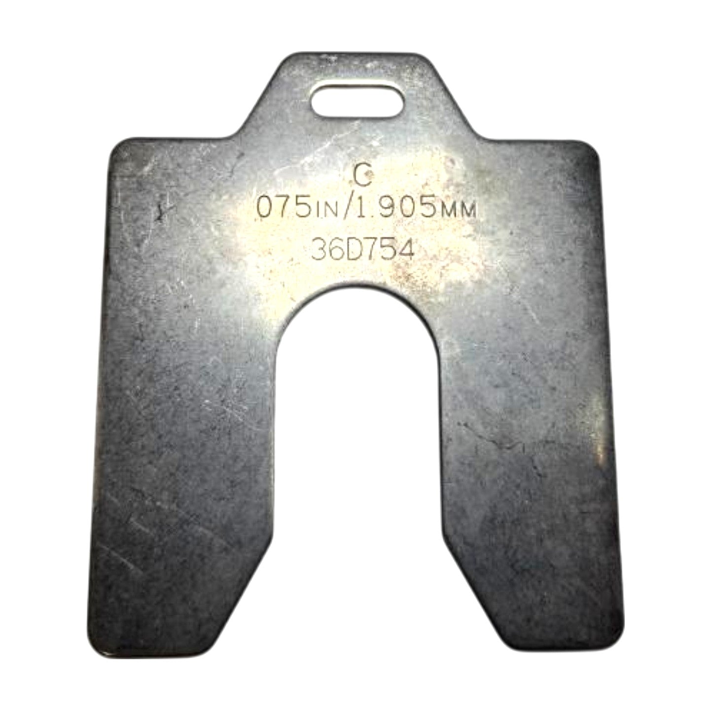 Stainless Steel 36D706 slotted shim assortment