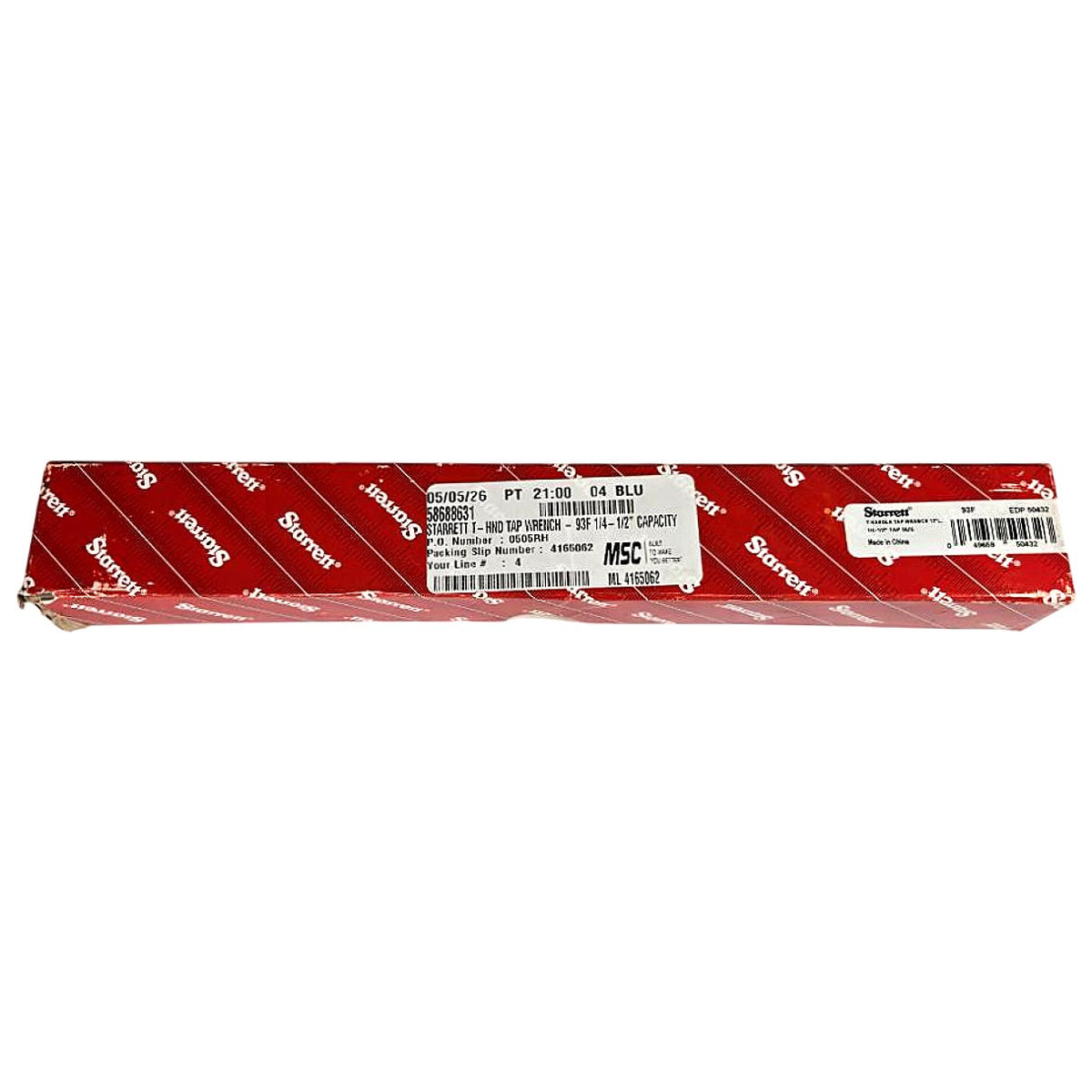 Starrett 50432 T-Handle Tap Wrench