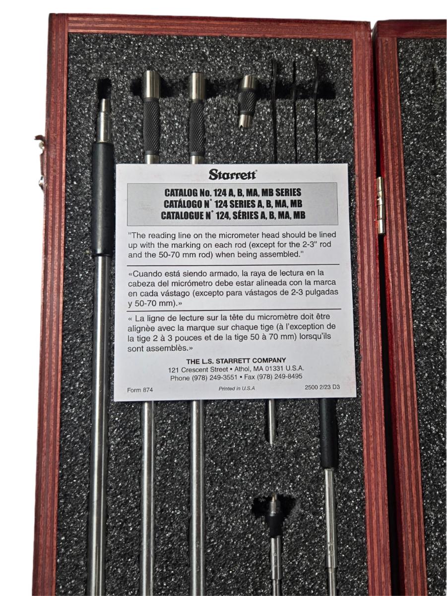 Starrett 50554 inside micrometer set