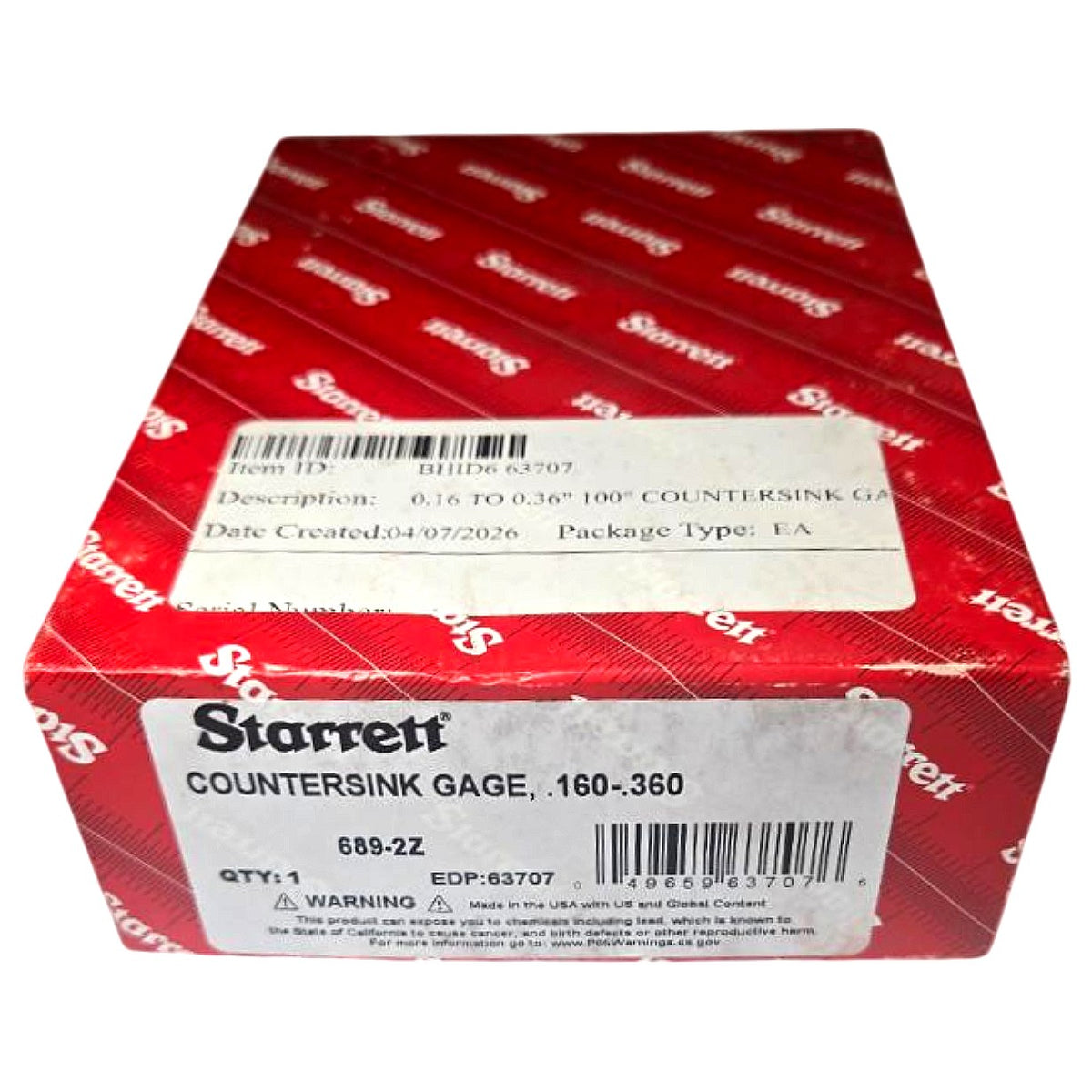 Starrett 689-2Z dial countersink gage