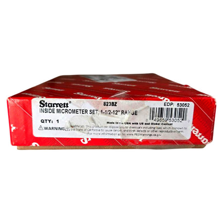 Starrett 823BZ tubular inside micrometer set