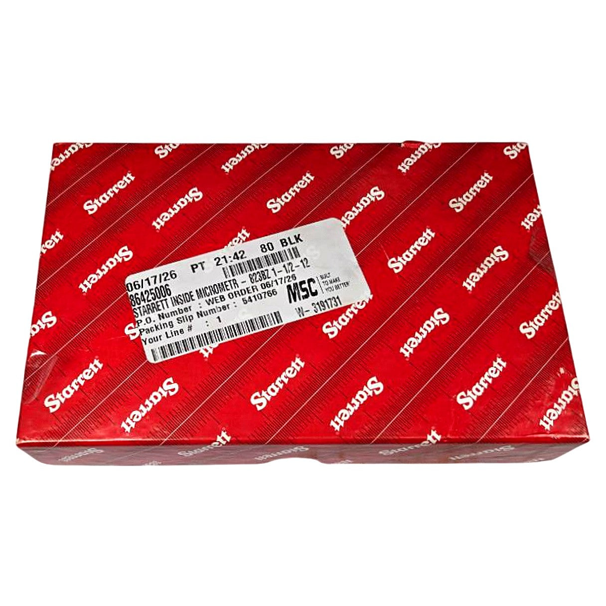 Starrett 823BZ tubular inside micrometer set