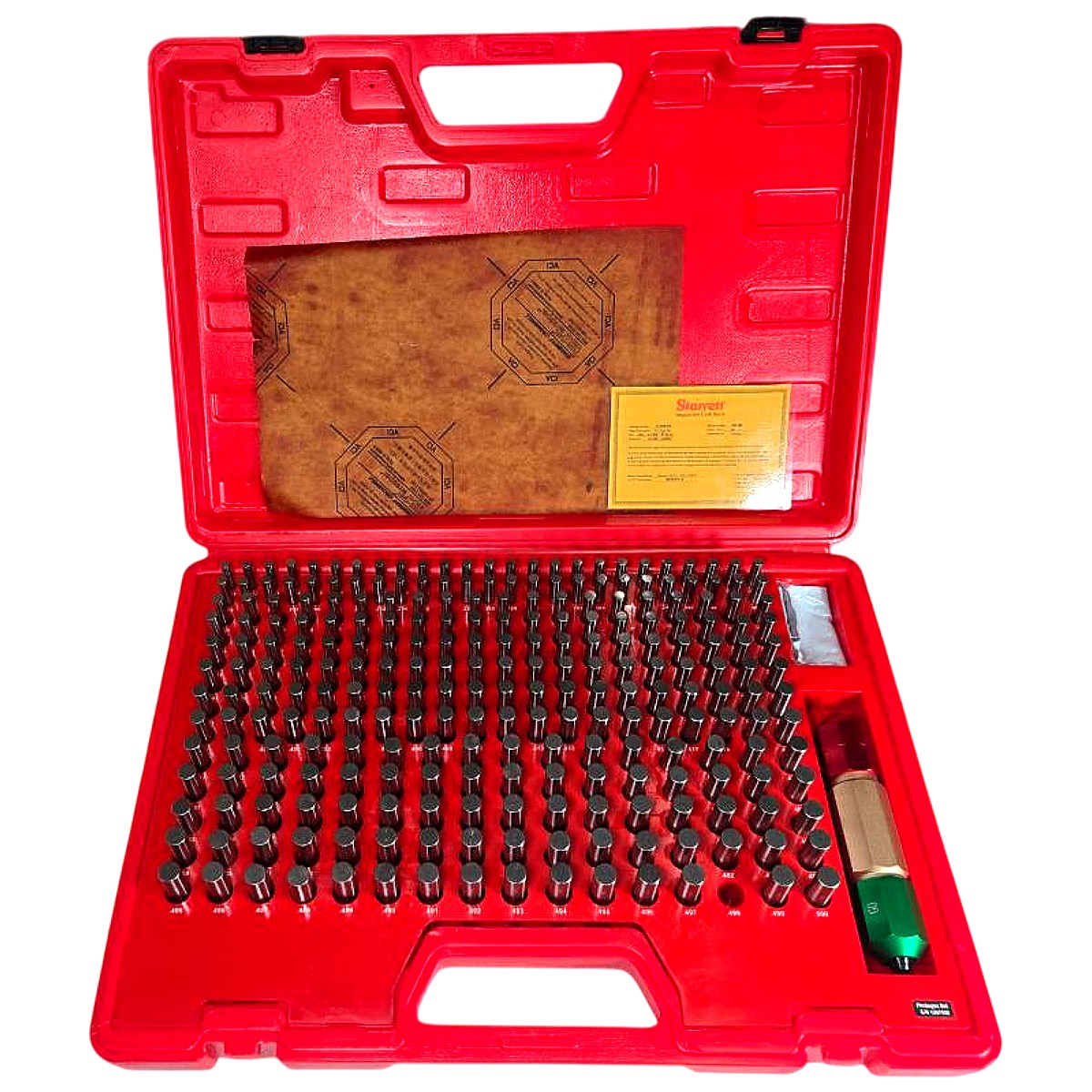 Starrett S4005-500 precision pin gage set