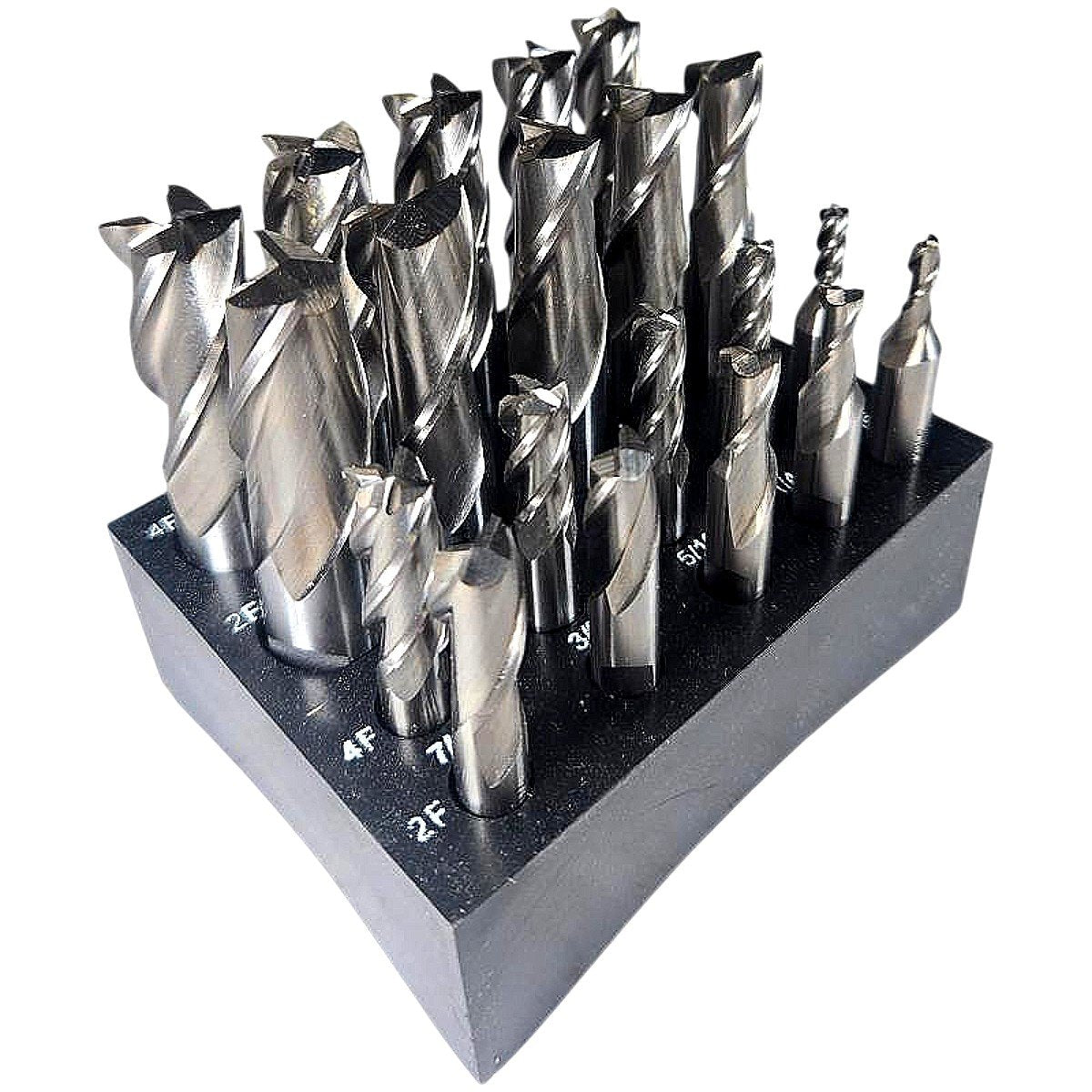 Steel 723-2520 HSS cobalt end mill set