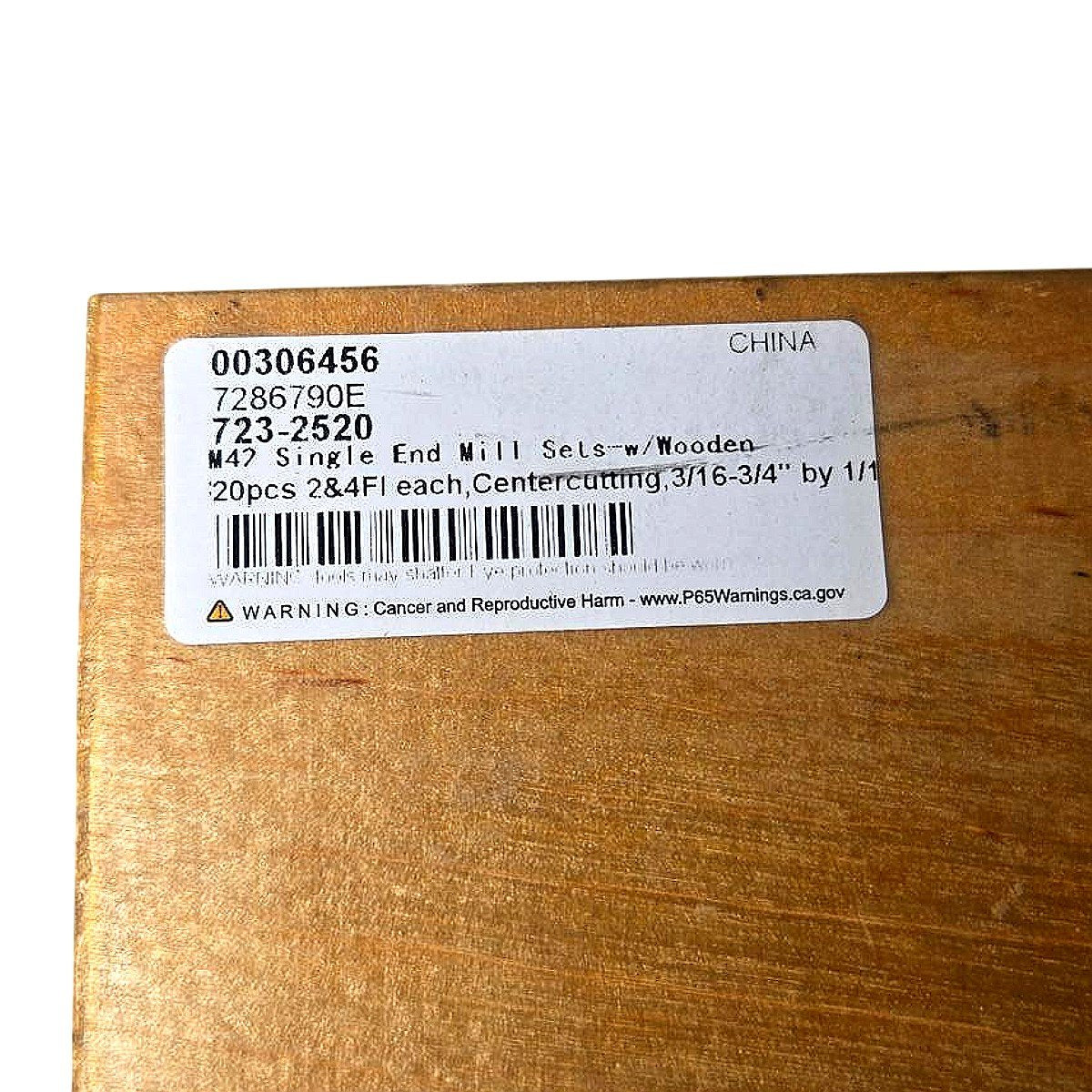 Steel 723-2520 HSS cobalt end mill set
