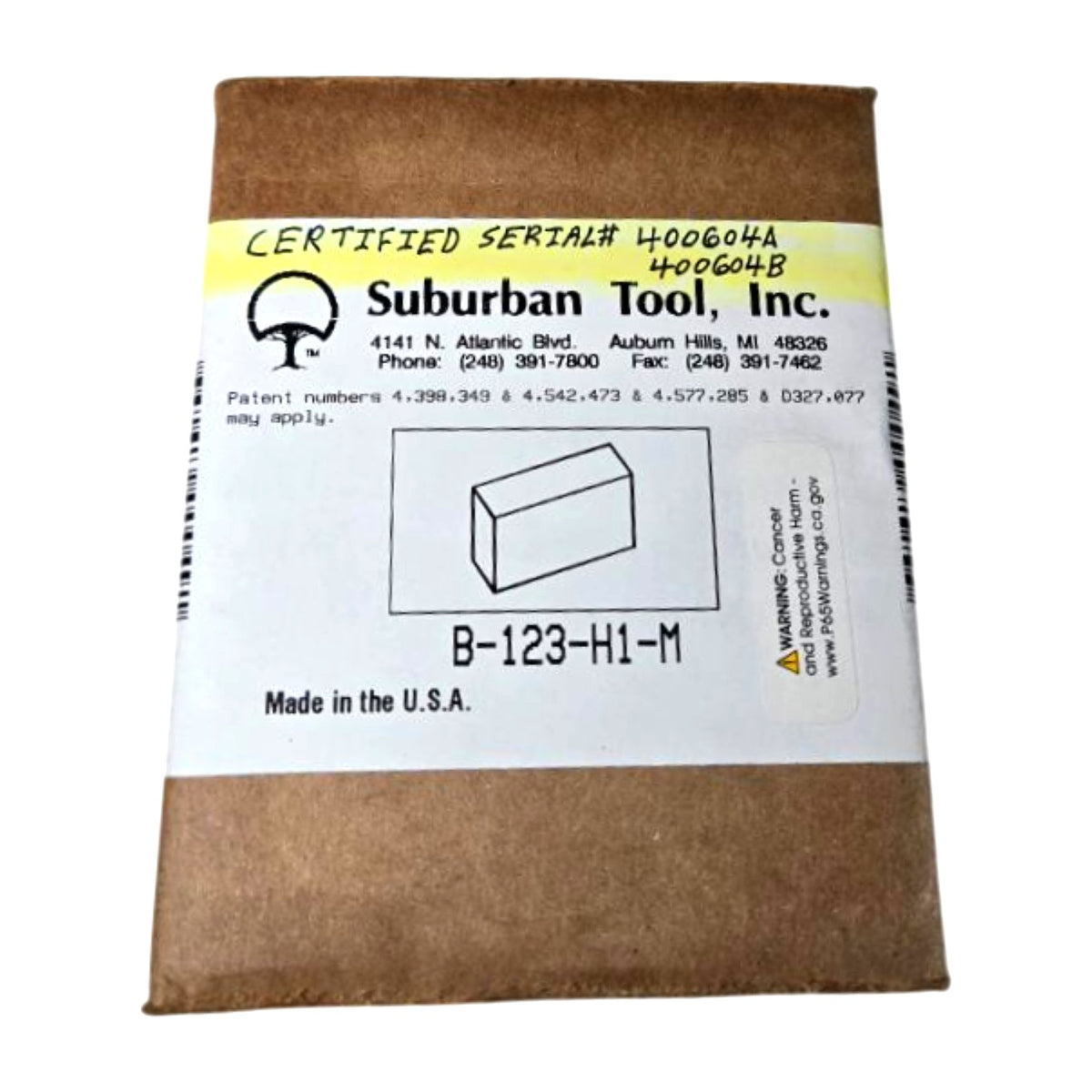 Suburban Tool B-123-H1-M precision 1-2-3 block pair