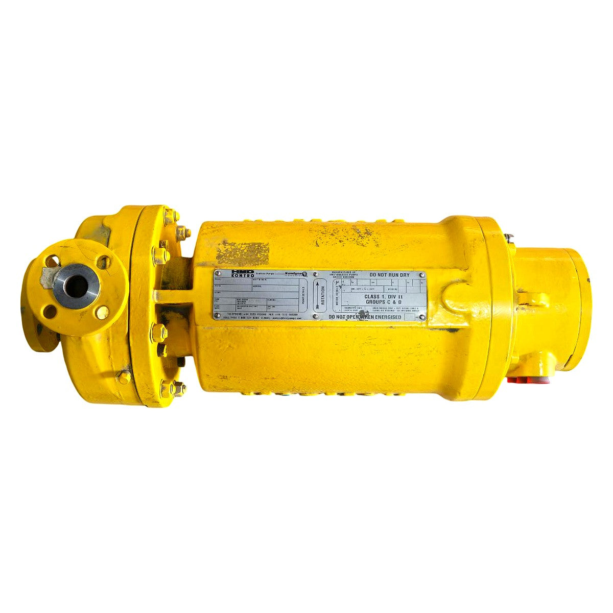 Sundyne MMA 1.5x1x8H WA4 S26 sealless magnetic drive centrifugal pump