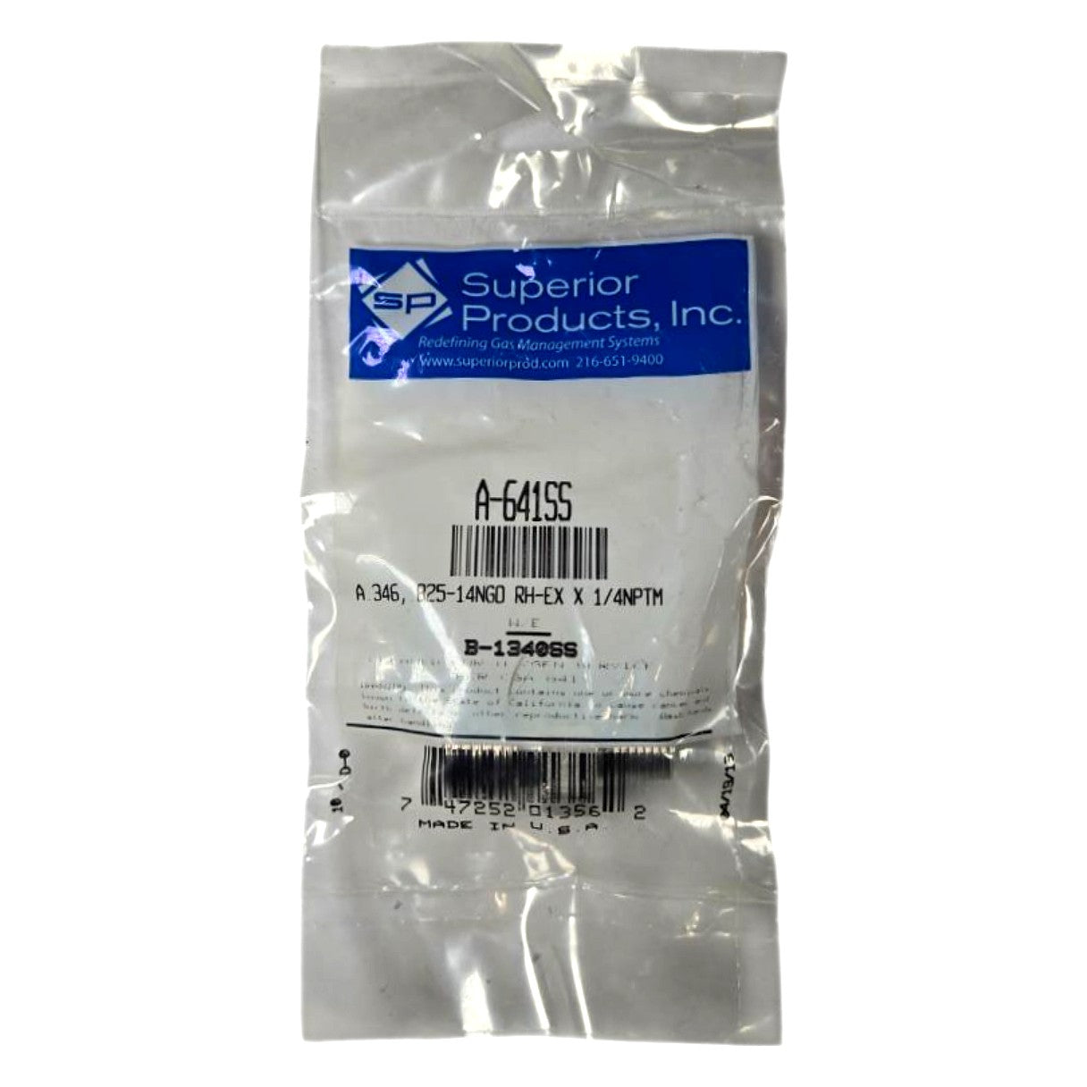 Superior Products A-641SS CGA Gas Cylinder Adapter