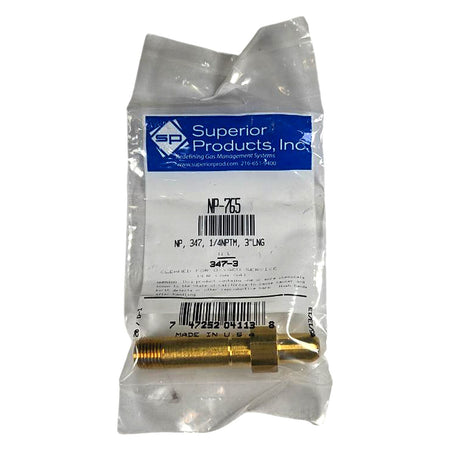 Superior Products NP-765 brass gas cylinder nipple