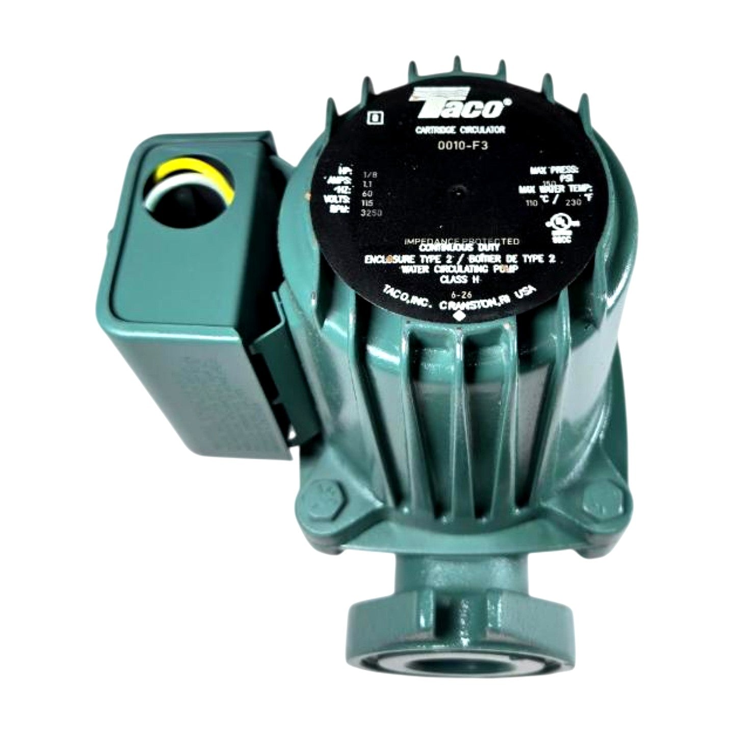 Taco 0010-F3 hydronic circulator pump