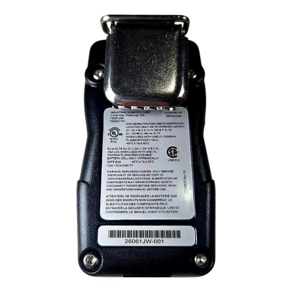Tango TX1-2 H2S Gas Detector