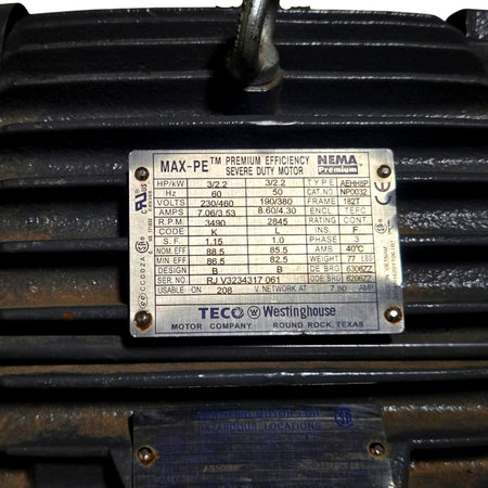 Teco NP0032 AC Induction Motor