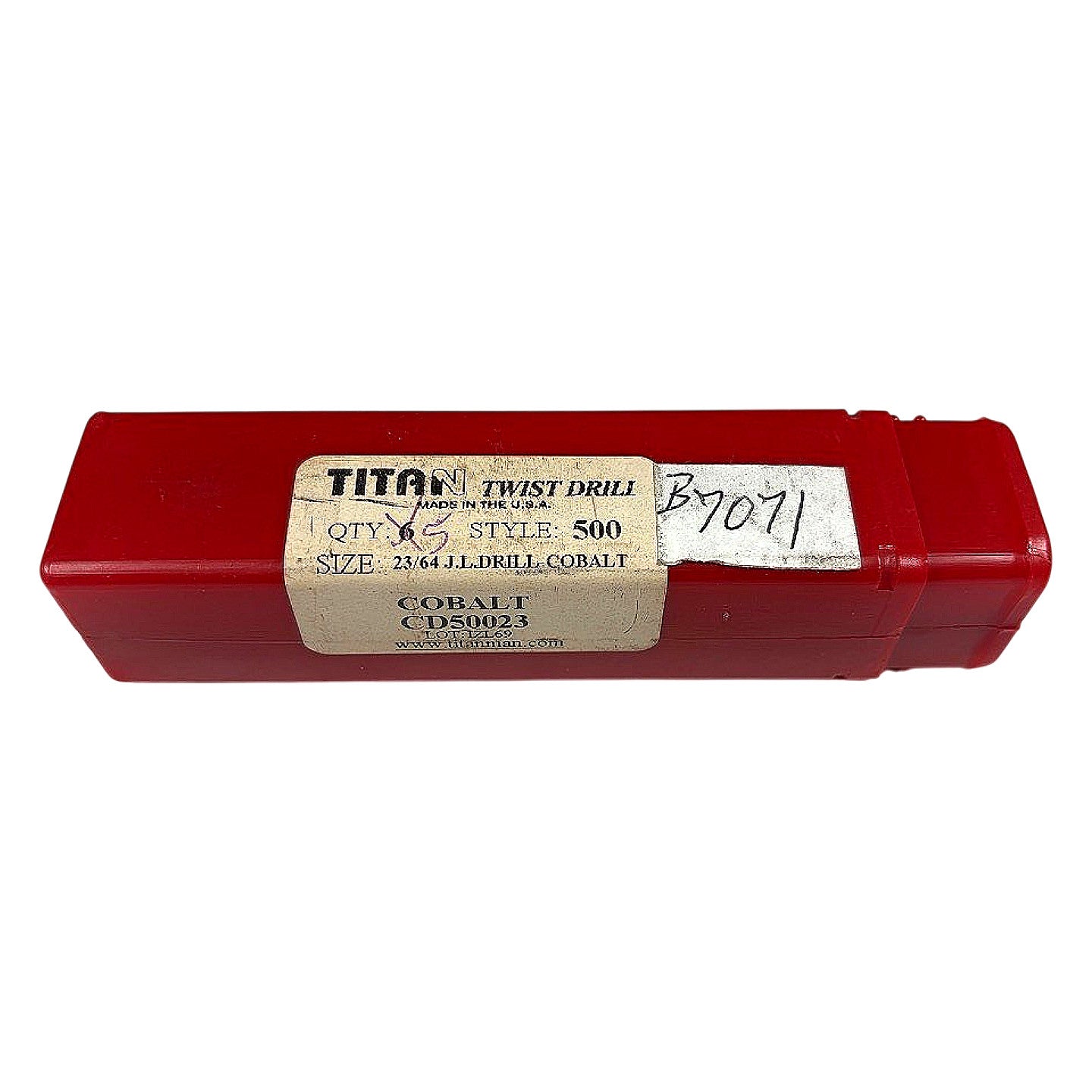 Titan CD50023 cobalt twist drill bit