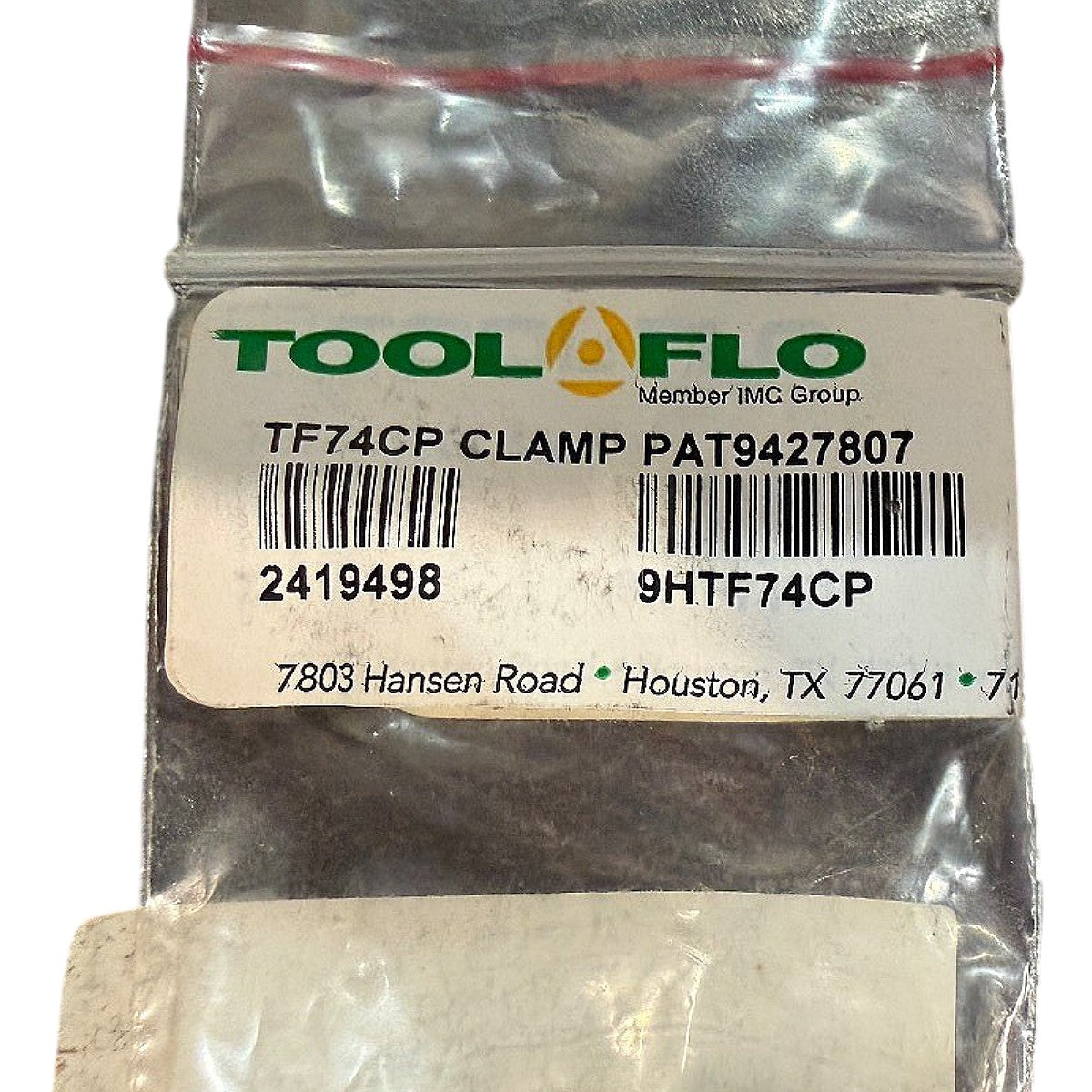 Tool-Flo 9HTF74CP Insert Clamp