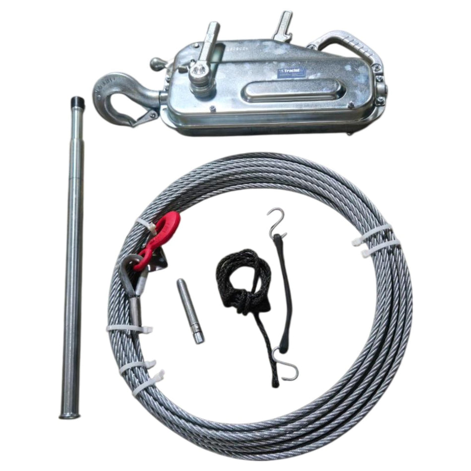 Tractel TU-28 Griphoist 2-Ton 60 ft Manual Wire Rope Hoist Kit