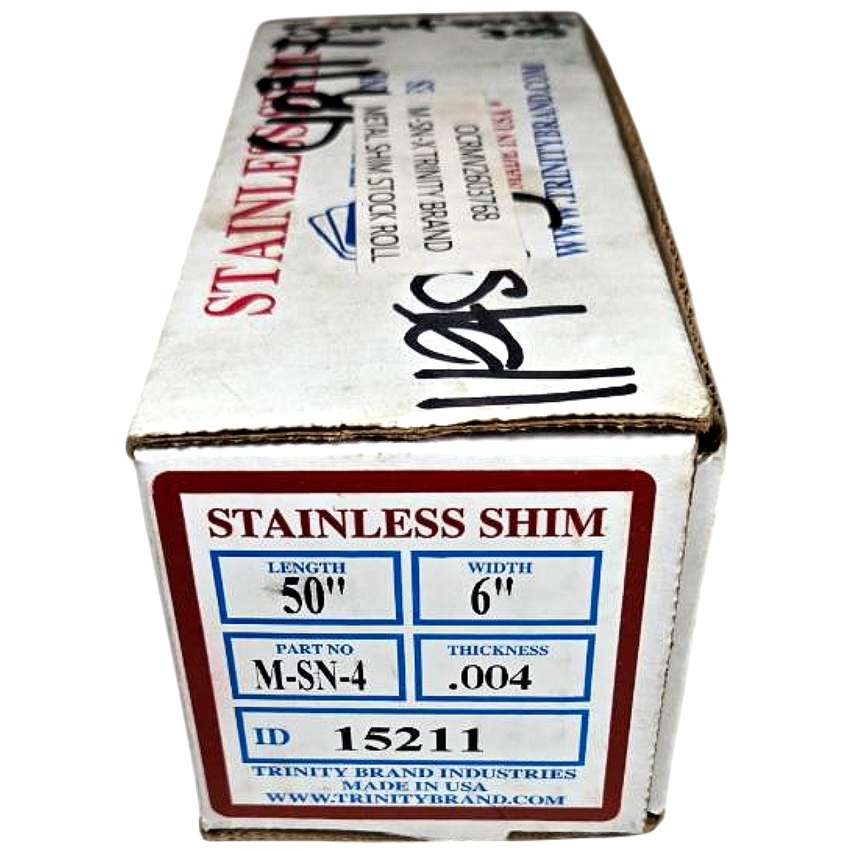 Trinity Brand Industries M-SN-4 stainless steel shim stock roll