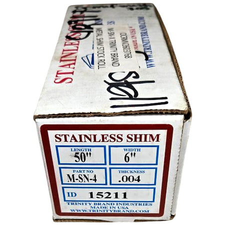 Trinity Brand Industries M-SN-4 stainless steel shim stock roll