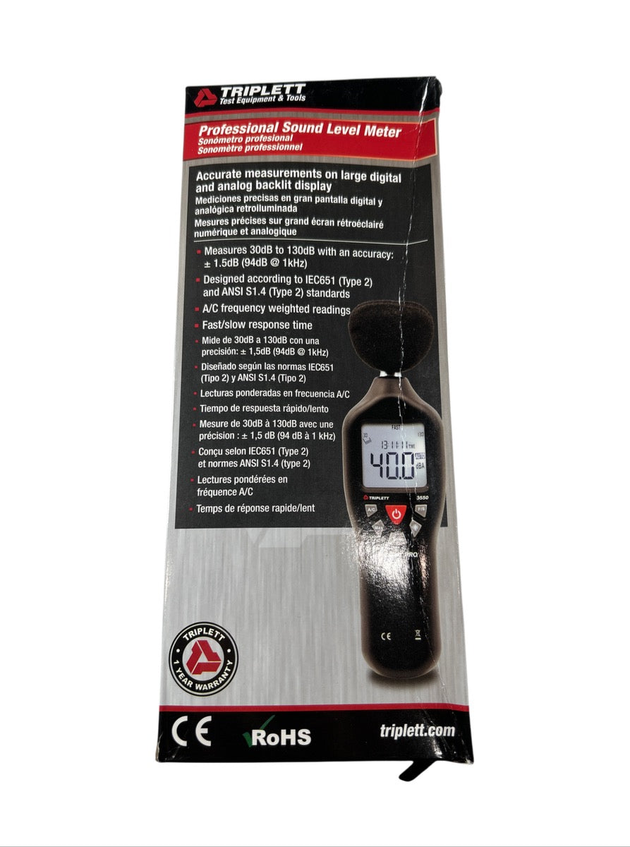 Triplett 3550 digital sound level meter