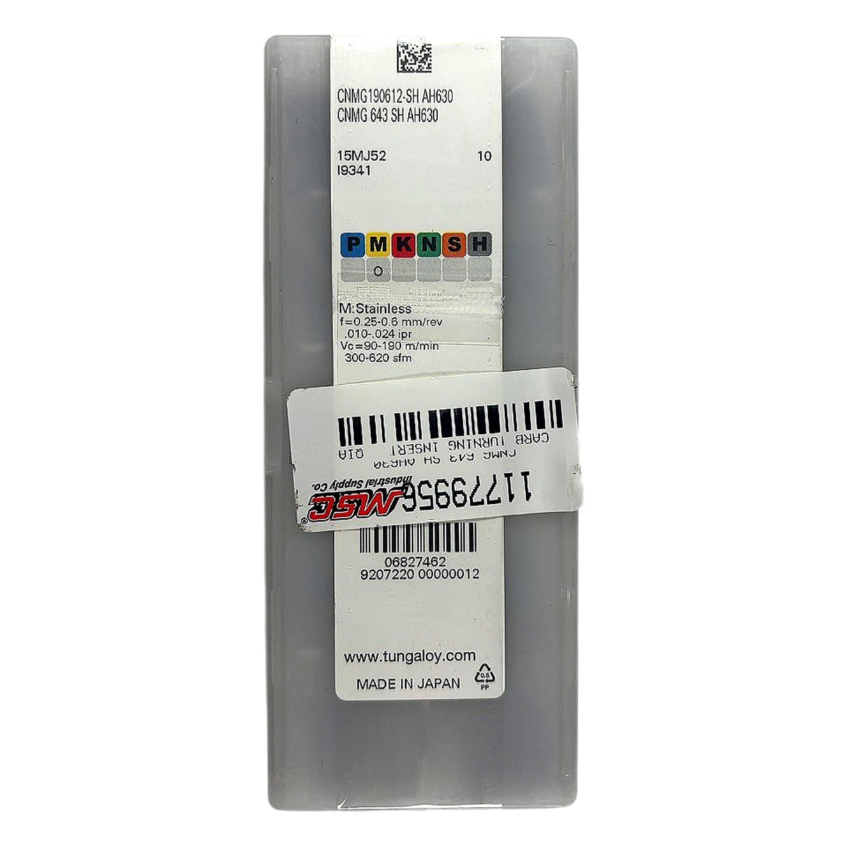 Tungaloy CNMG190612-SH AH630 carbide turning insert