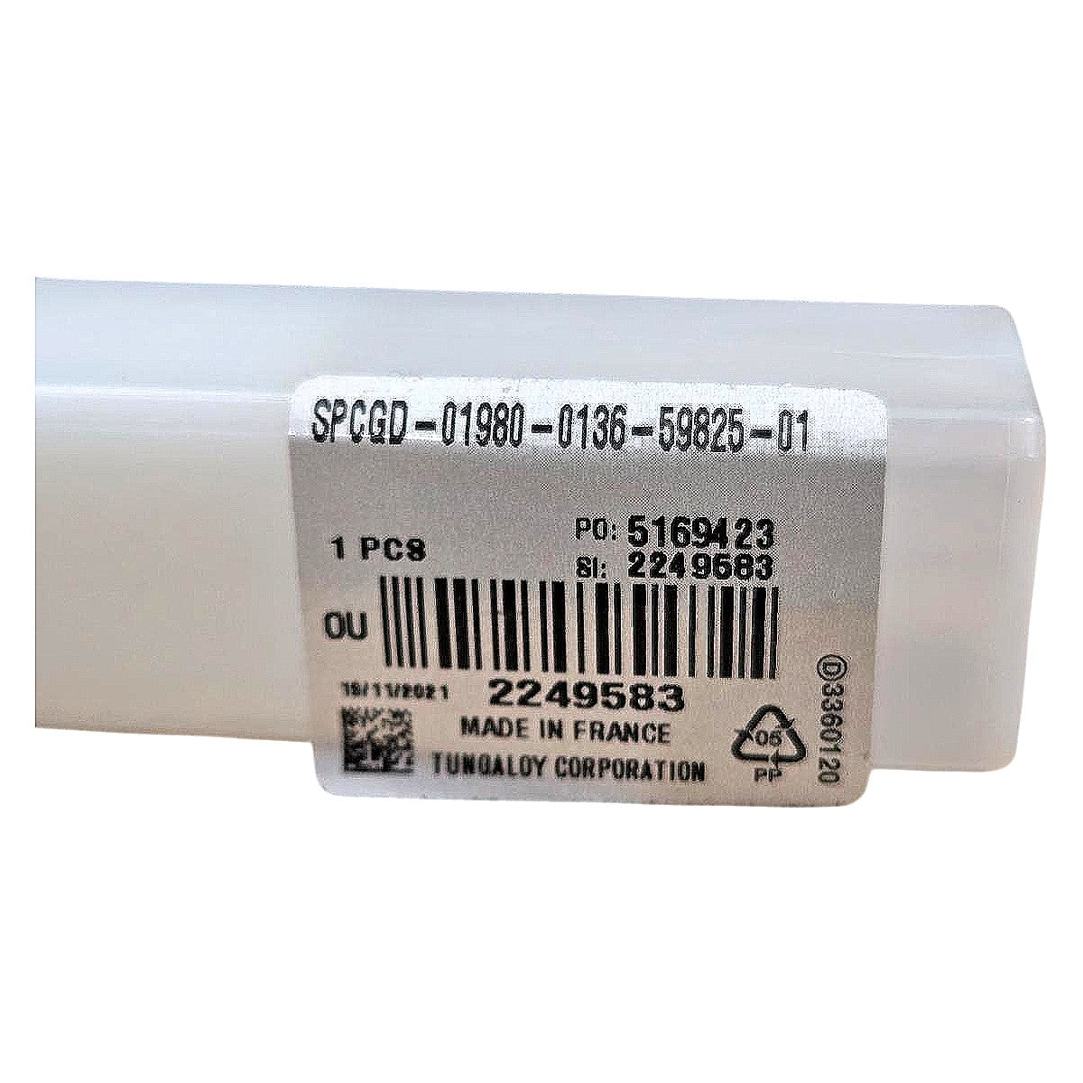 Tungaloy SPCGD-01980-0136-59825-01 carbide micro boring bar
