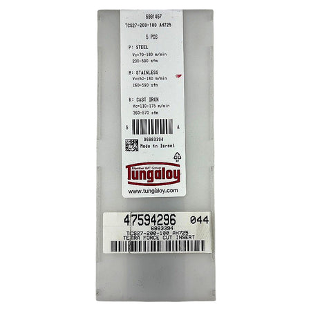 Tungaloy TCS27-200-100 AH725 carbide milling insert