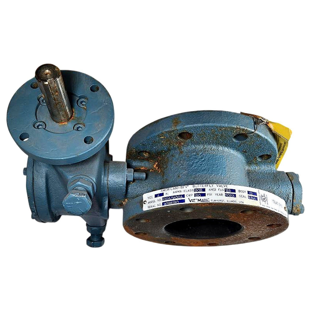 Val-Matic 2004/1A00A flanged butterfly valve