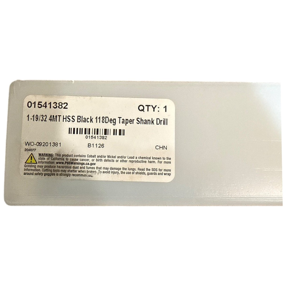 Value Collection 01541382 Taper shank twist drill