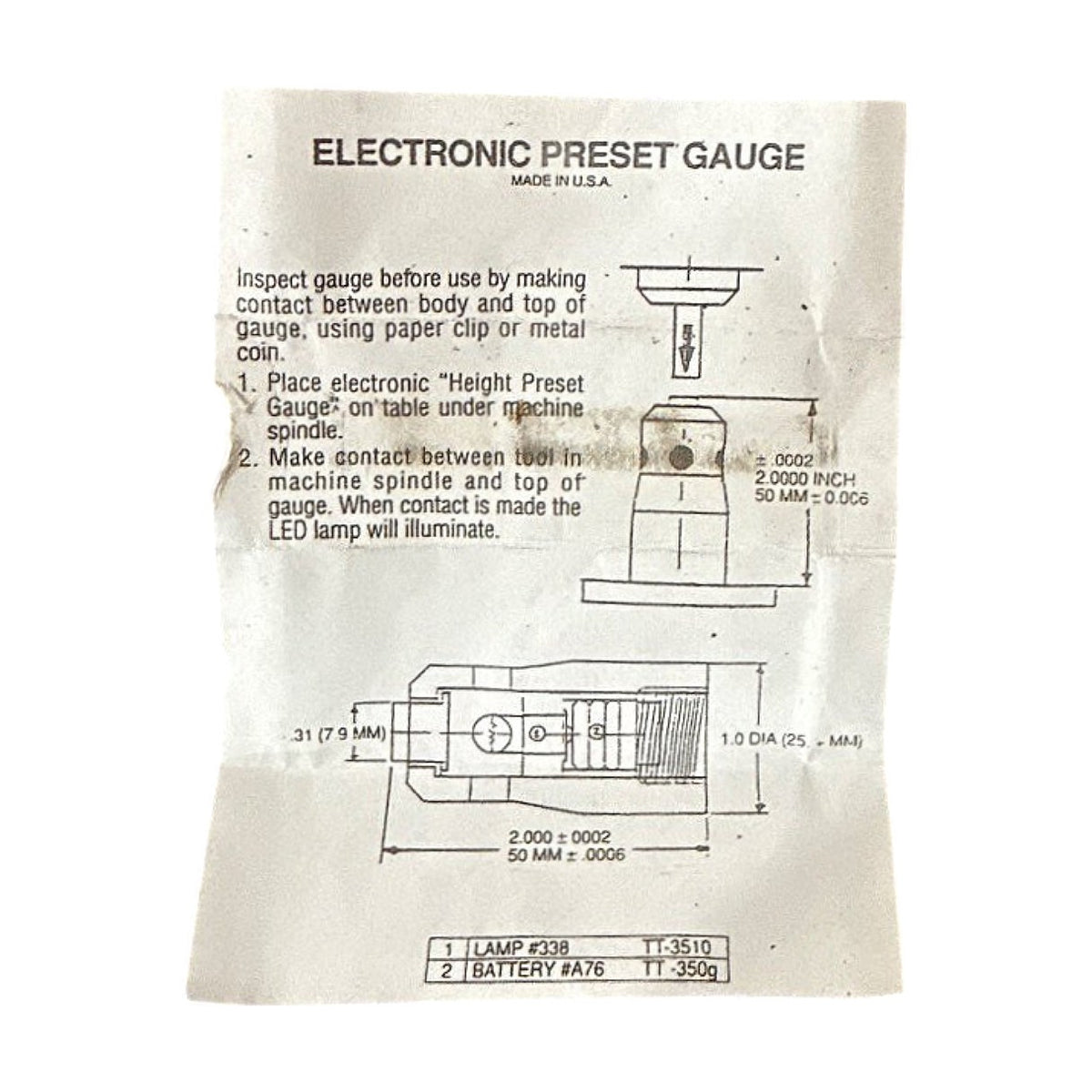 Value Collection 06499446 Electronic Height Preset Gauge