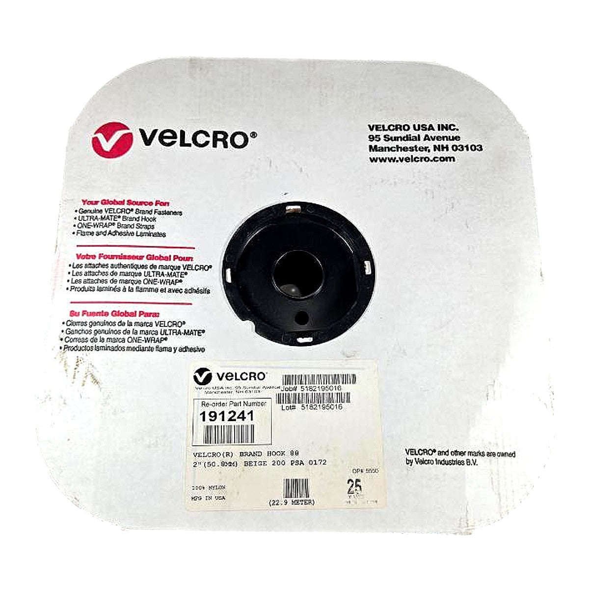 Velcro 191241 Adhesive Hook Fastener Roll